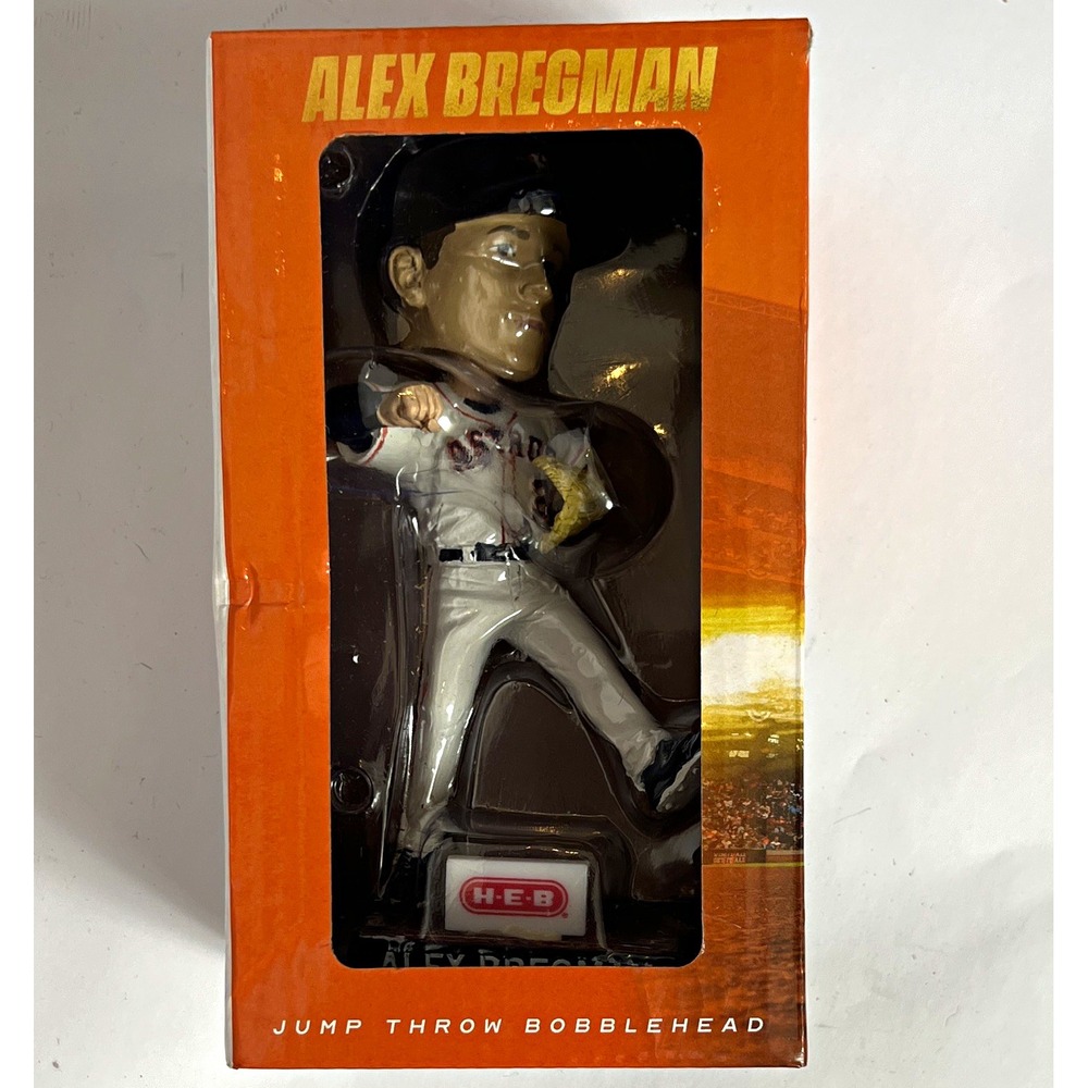 H-E-B Alex Bregman Houston Astros Jump Throw Bobblehead MLB Baseball NEW